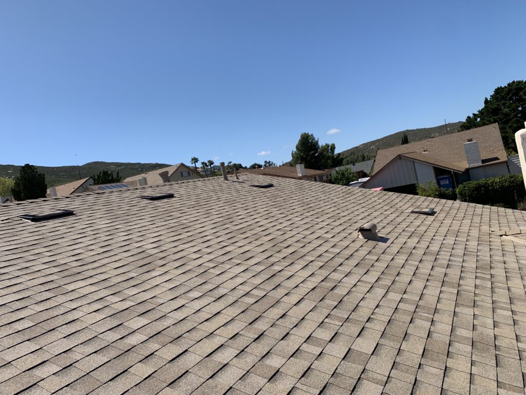 A roof that has been cleaned and is ready for the roof to be installed.